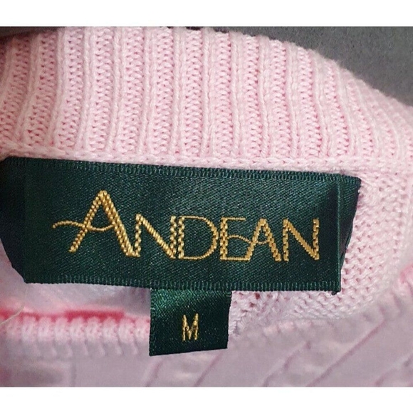 ANDEAN peruvian pima cotton sweater Sze M - Picture 7 of 9